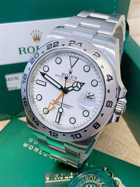 buy rolex oyster explorer 2 price|rolex explorer 2 white.